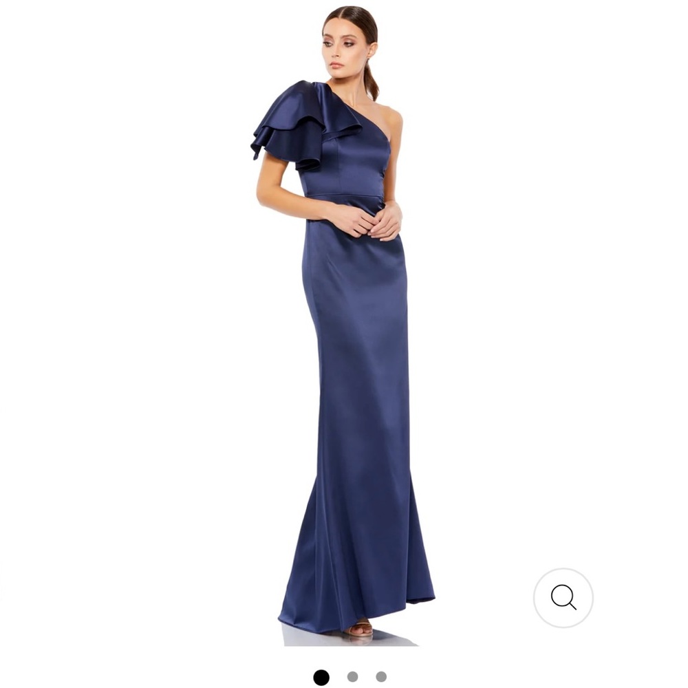 NWT Mac Duggal navy dress